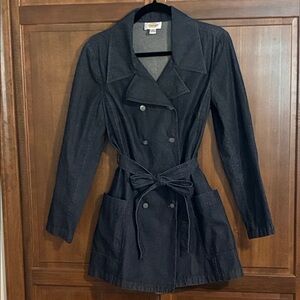Talbots Black Trench Coat